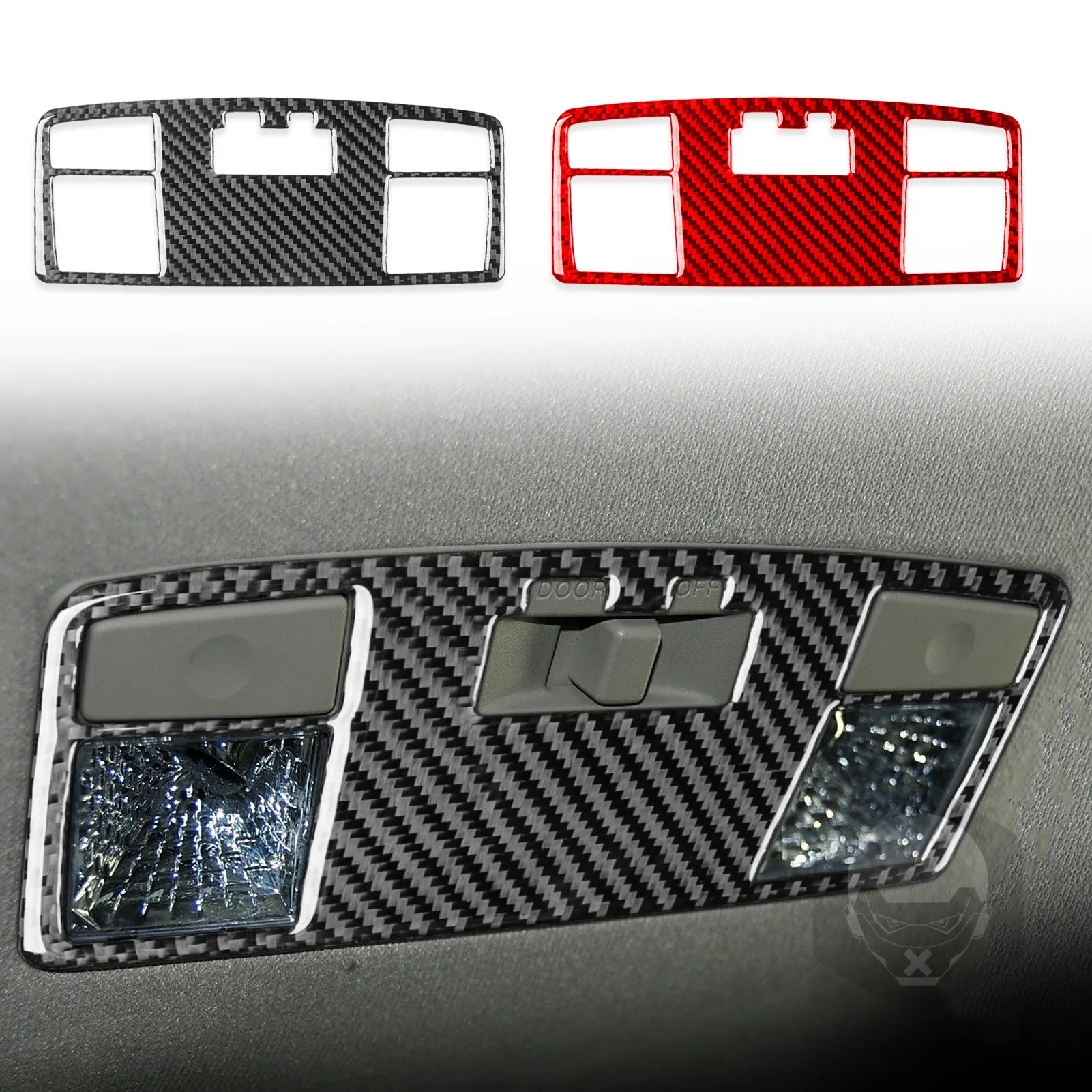 

For Mazda 6 2006—2008 Car Accessories Carbon Fiber Rear Roof Reading Light Panel Interior Cover Trim Decals Sticker Modification
