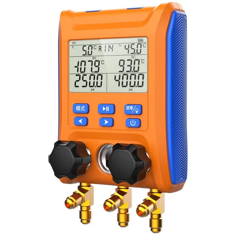 

LMG-10 Electronic Digital Display Manifold Meter Refrigerant Meter Refrigeration Car Air Conditioning Fluorine Pressure Gauge