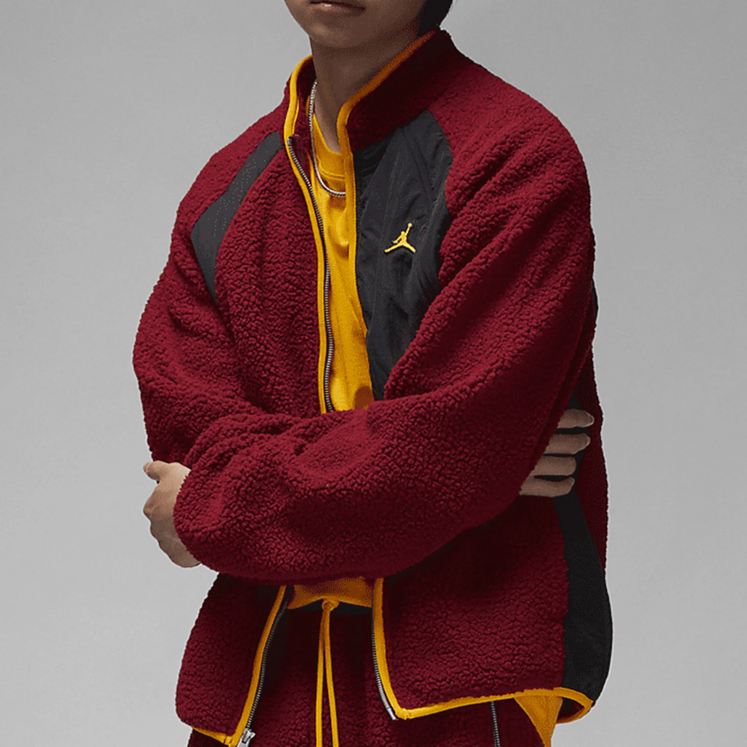 سترة Nike الأصلية Air Jordan للرجال من صوف الضأن الدافئ DV1584-680 #2