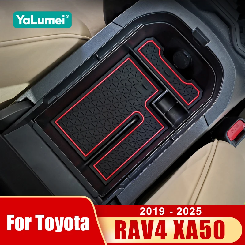 Für Toyota RAV4 XA50 2019 2020 2021 2022 2023 2024 2025 RAV 4 Hybrid Auto Mittelarmlehne Aufbewahrungsbox Organizer Ablage Zubehör