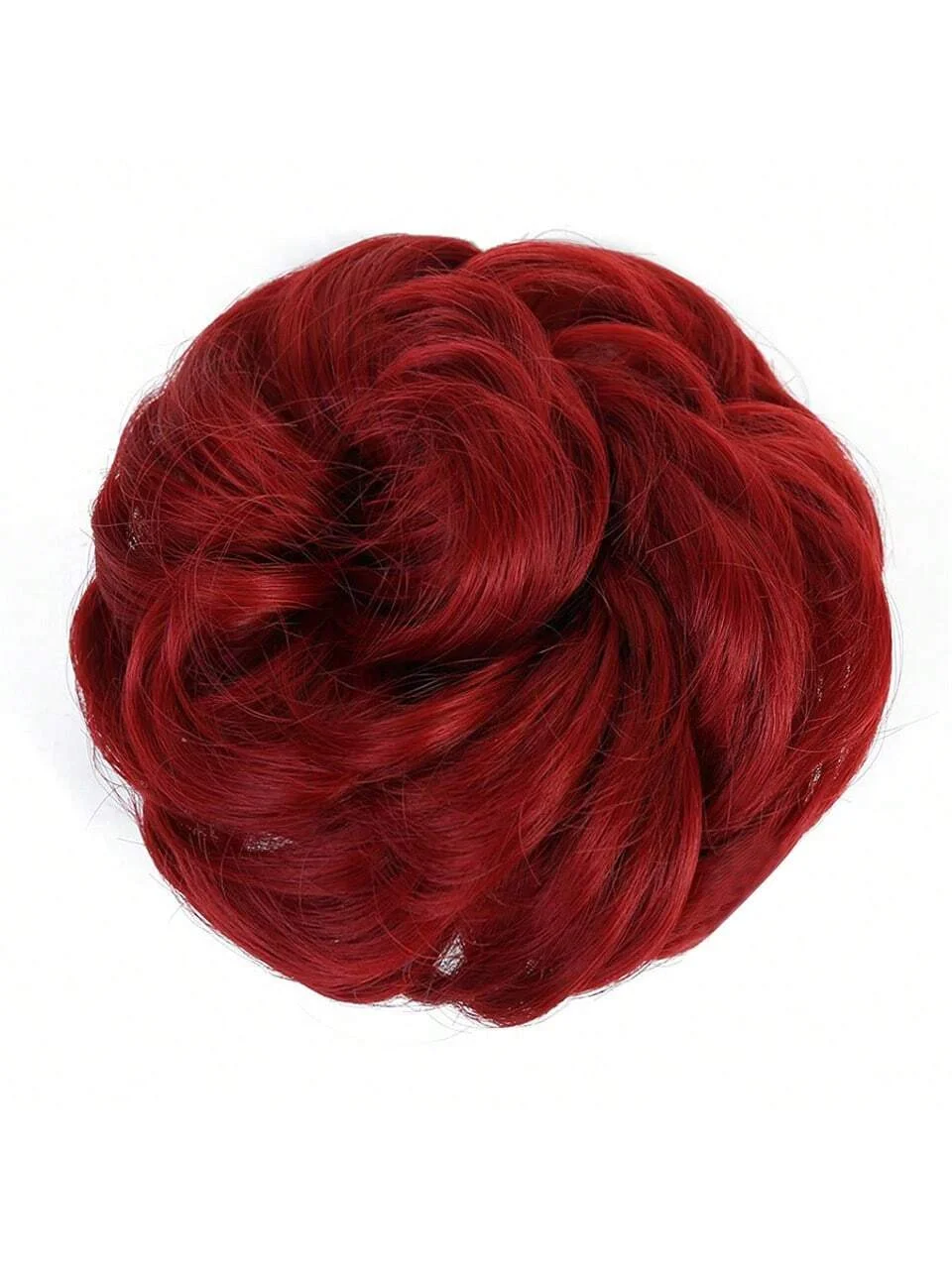 Mehrfarbiger Blütenknospen-Haarring, faules lockiges, flauschiges Haar, Ball-Zubehör für synthetische Perücke, personalisierte Haarmode – Detail 7