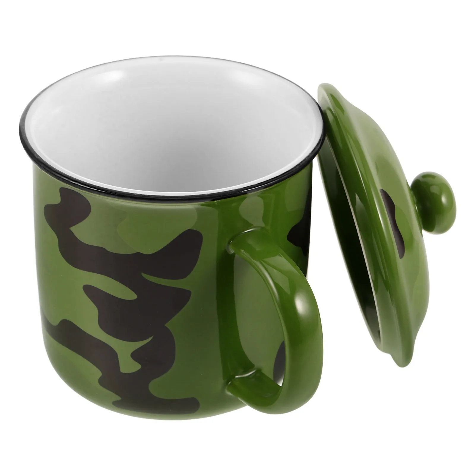 

Retro Coffee Cup Vintage Style Thickened Mug For Camping Coffee Tea Drinking Portable Camp Cup Household Juice Water Mug