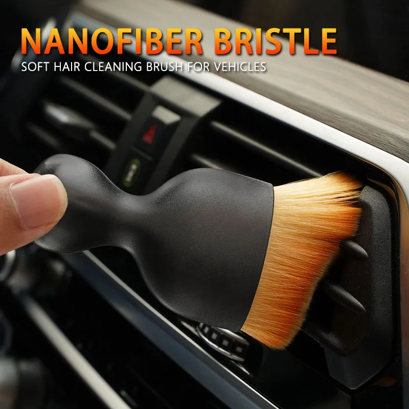 1Pcs Car Emblem Cleaning Soft Brush Dust Remover Tool For Smart Fortwo 451 450 453 Forfour Coupe Cabrio Crossblade Forjeremy