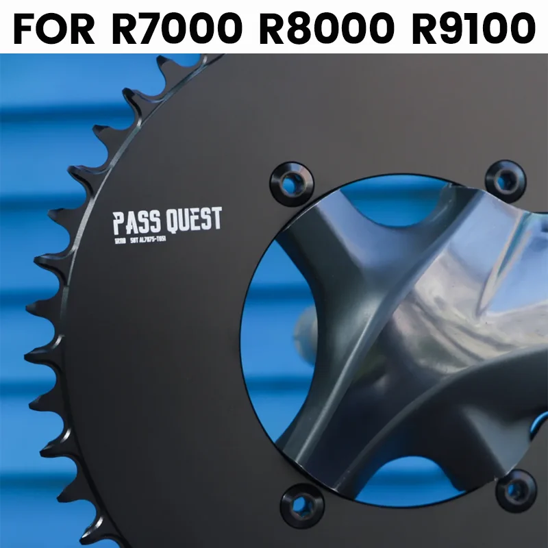 

Звездочка для Shimano R7000 R8000 9100, 53-39, 52-36, 54-40, 50/34, 110 мм, серебристая, двойная, 12-скоростная, аэродинамическая