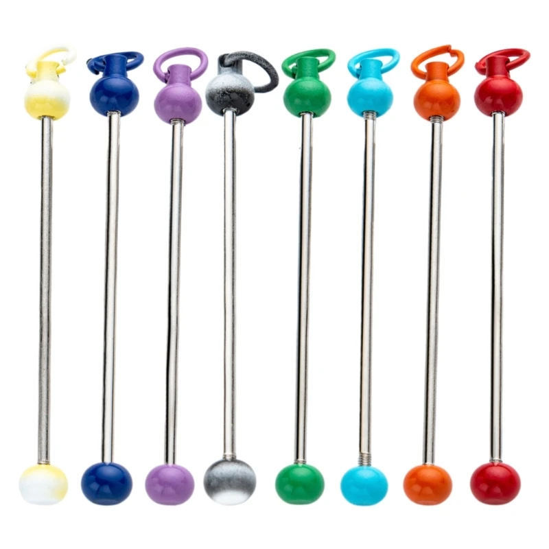 Porte-clés à perles, breloque pendentifs, accessoire décoration pour à à main, 8 pièces