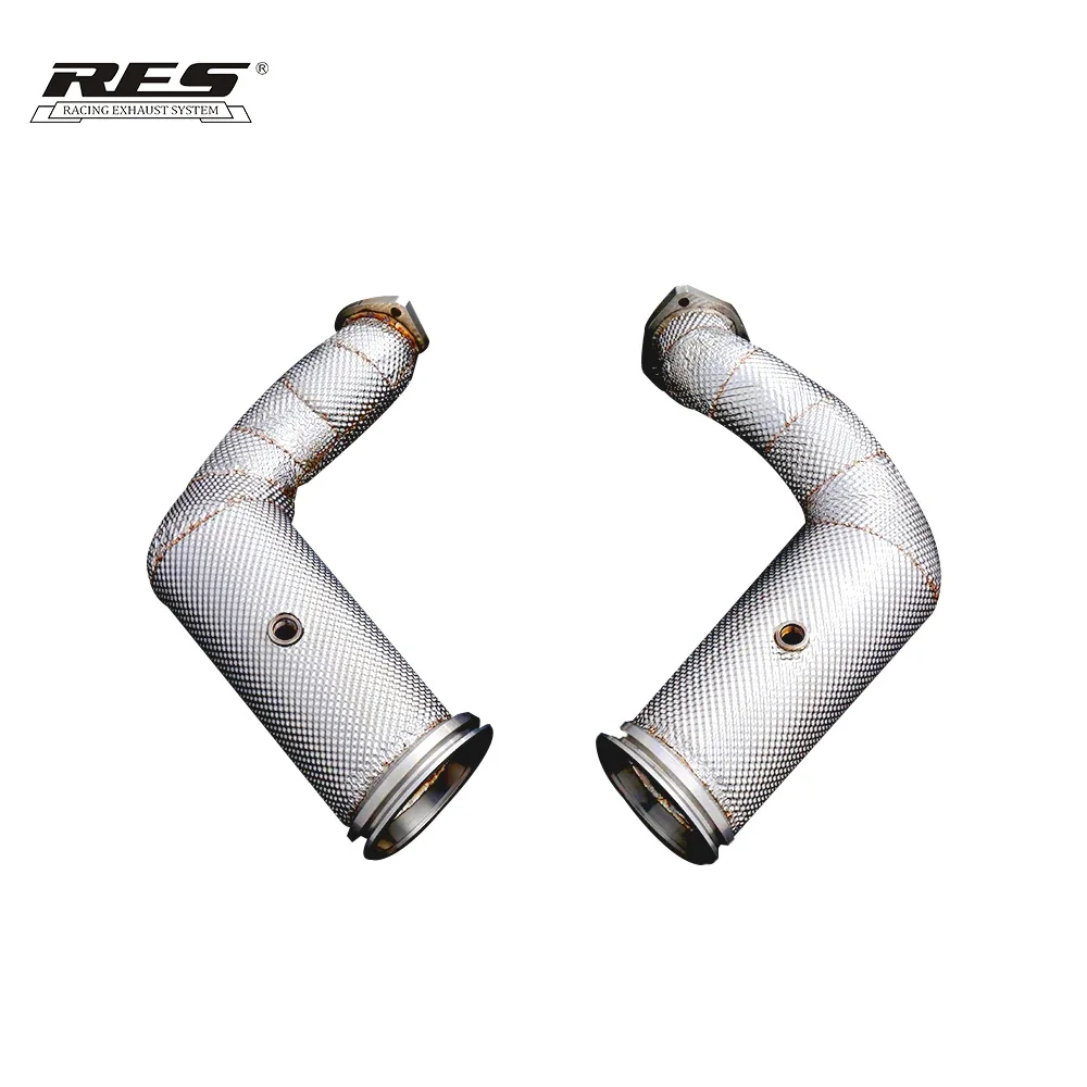 High Flow Stainless Steel 304 Performance Exhaust System Donwpipe For Lamborghini URUS V8