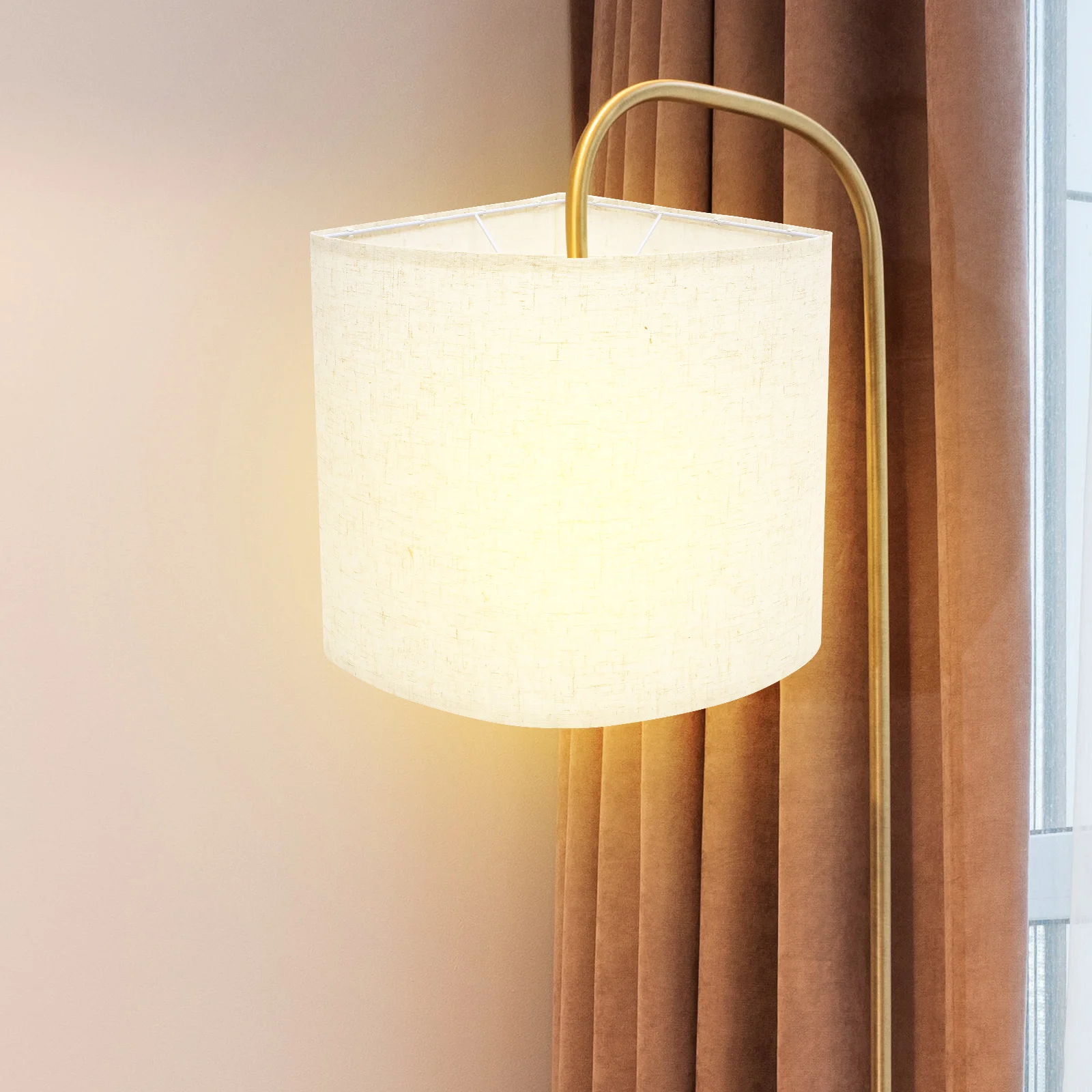 

Современный декор абажура, металлический тканевый чехол, небольшой сменный стол, пол, спальня, гостиная, абажуры, льняной светильник