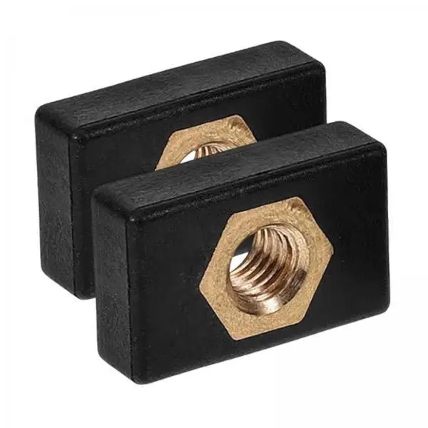 M6 Side Mount Nut Hardware Slide Rail Nut Kayak Slide Track Nuts for Fishing Rod Holder and Motor Mount Use