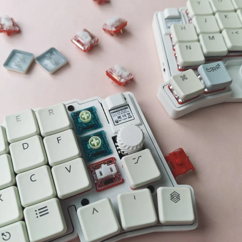 NEW MoNa² Split Trackball Keyboard KIT Custom Wireless Bluetooth ZMK Kailh Choc V1/V2 Dual-mode Hot Swap Mechanical Keyboard