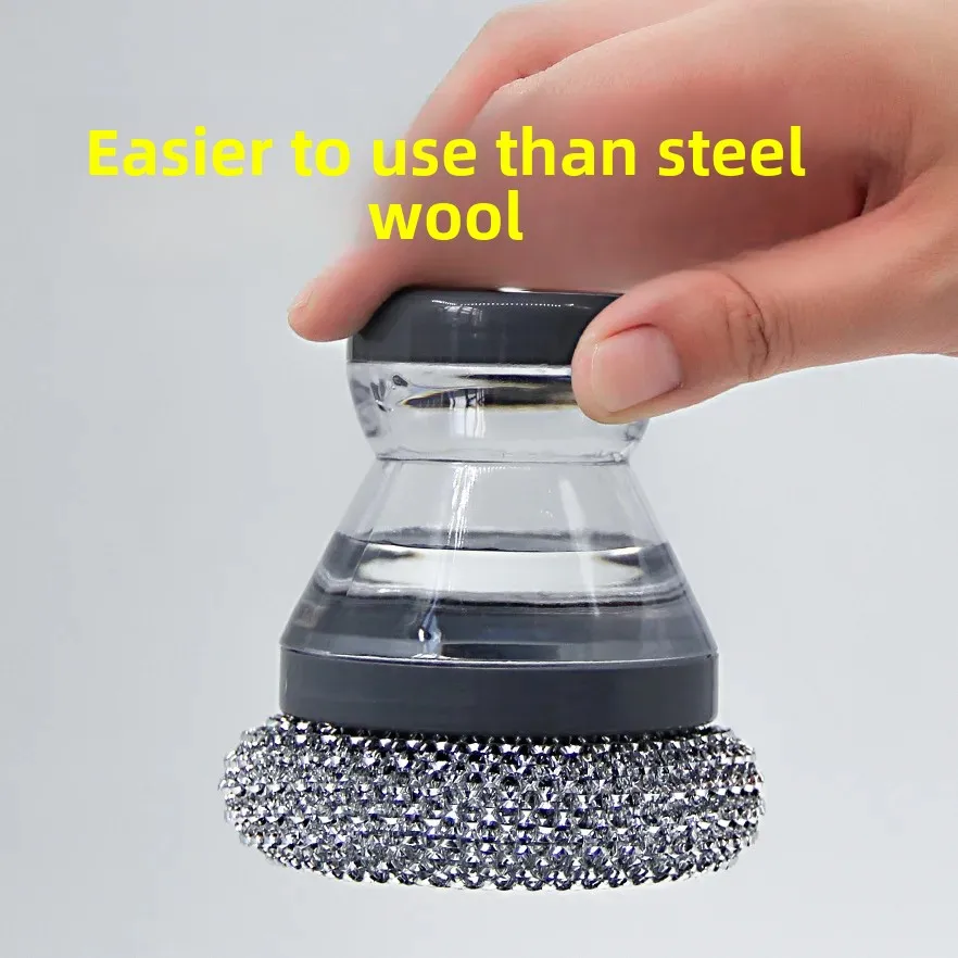 

Innovative Liquid Pot Brush Tool Brush Pot Artifact Cleaning Ball Does Not Hurt The Pot Does Not Rust Simple and Practical