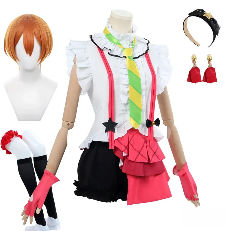

Аниме Рин Хошизора Косплей Рин Хошизора Костюм Парик Наборы Хэллоуин Аниме Одежда