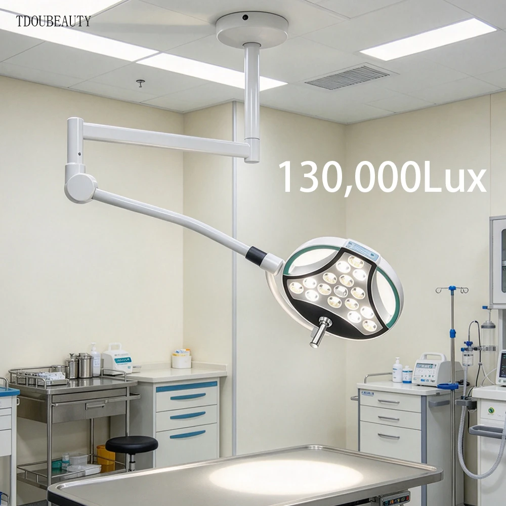 LED Shadowless Surgical Lamp, Ceiling / Wall / Floor-Standing Mount, Medical Operating Light for Surgery, Medical Examination