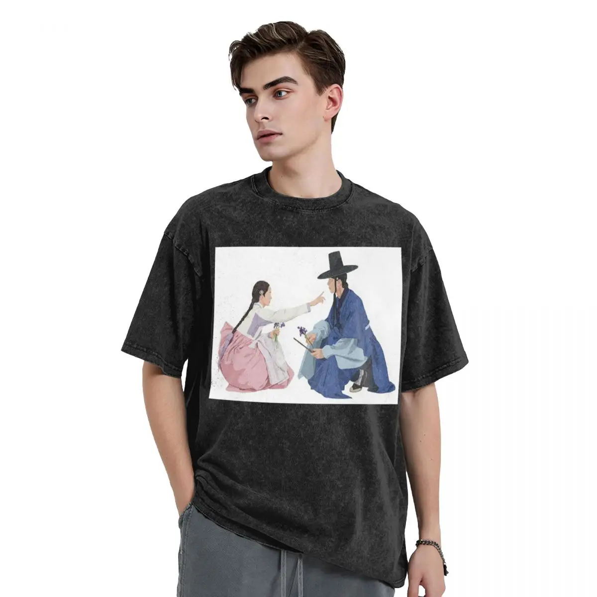 Série TV chaude amour Couple Bon appétit votre majesté lavé t-shirts décontracté à manches courtes Hip Hop T-Shirt haut t-shirts