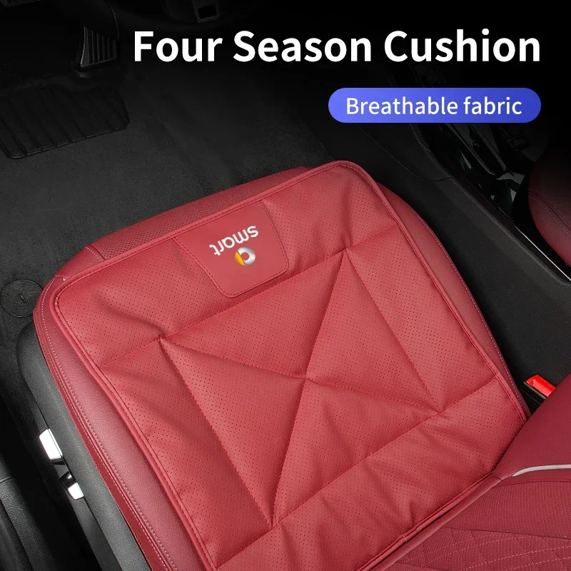 غطاء مقعد السيارة الجلود وسادة كرسي السيارات وسادة المقعد الخلفي المضادة للانزلاق حصيرة ل الذكية Fortwo 451 450 453 Forfour EQ كابريو Crossblade #4