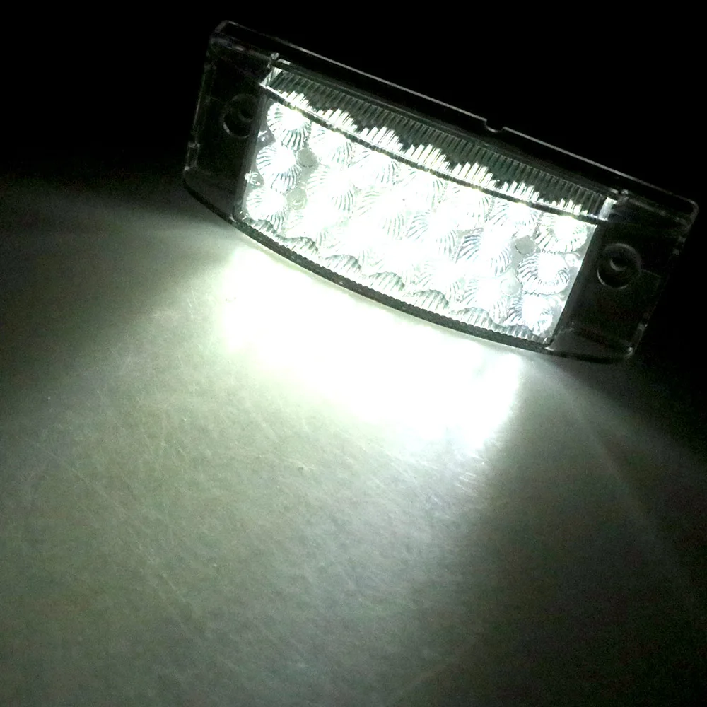 1Pc 12V 12LED Side Marker Lights Car External Lights Indicator Warning Tail Light Lamp Trailer Waterproof Truck Lorry Lamps