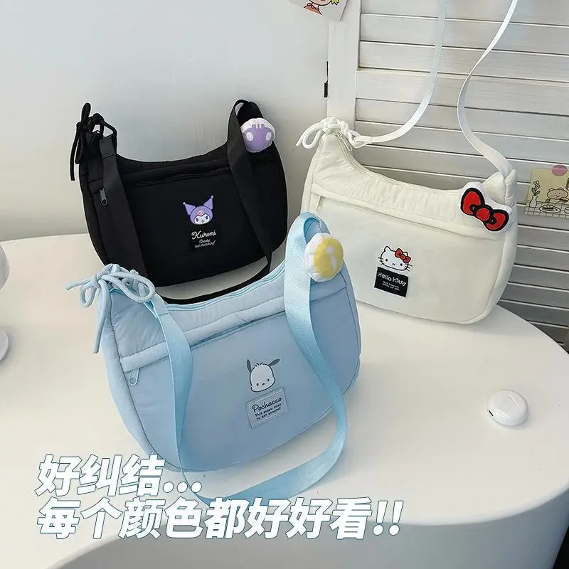 NEW fashion HelloKittys high-capacity good-looking shoulder bag children cartoon cute bow Diagonal package festival gift good-lo