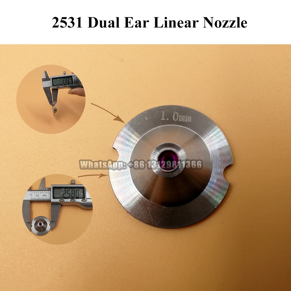 Disc Type Stainless Steel Paper Edge Trimming Nozzle Ruby Core Cutting Cleaning Solid Stream Needle Type Nozzle