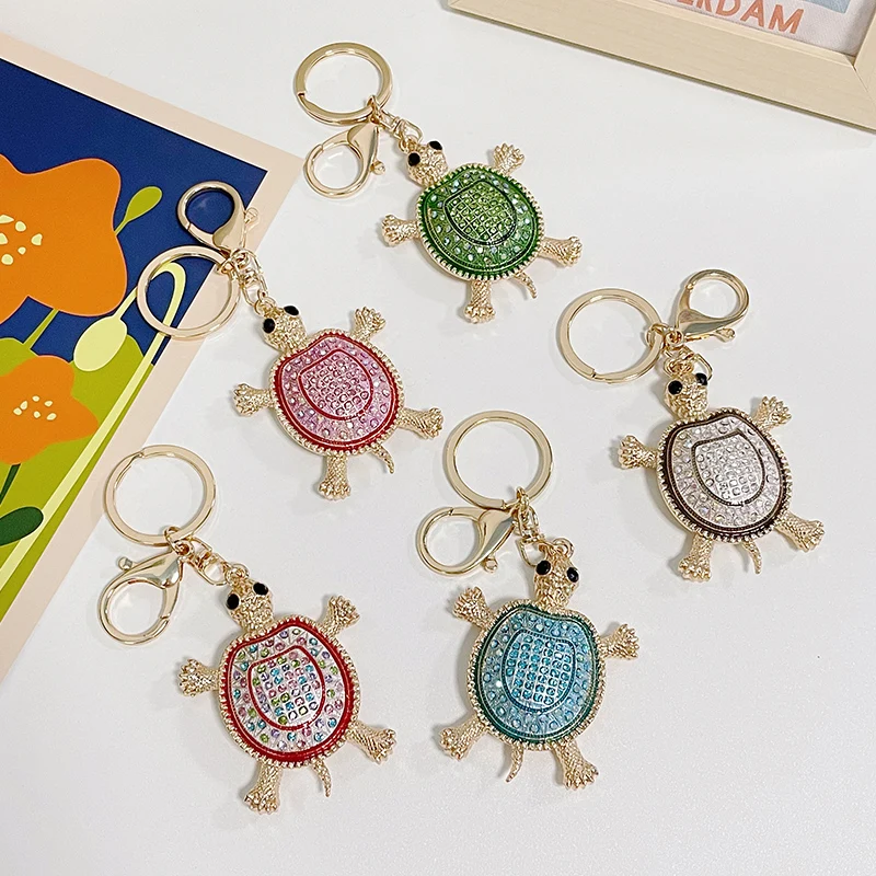 2024 New Turtle Keychain Women\'s Bag Pendant Souvenir Gift Car Key Ring