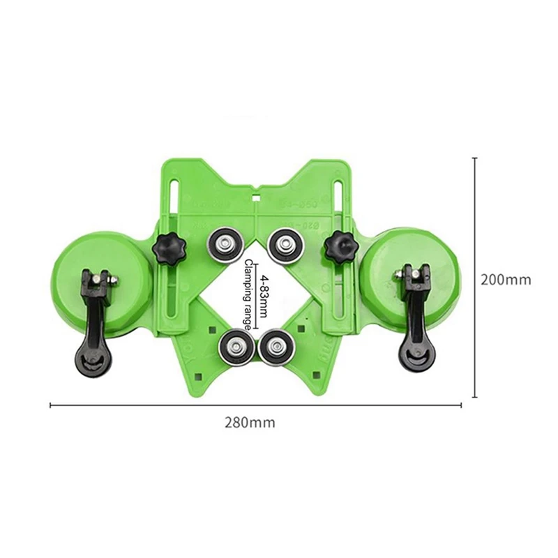 Сверло диаметром 4-83 мм, Алмазное направляющее сверло, локатор отверстий для стеклянной плитки, Коронка пилы, направляющая с двойной присоской, инструмент для керамического определения местоположения
