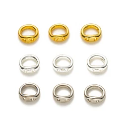 20pcs/Lot Double Hole Connector Ring For DIY Handmade Bracelets Necklace Jewelry Making Supplies Accessories Crafts Materials