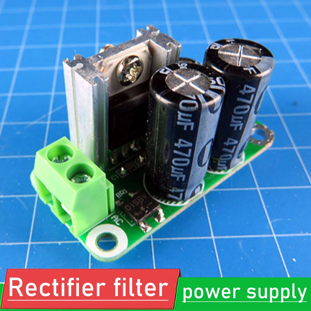 Single regulated power supply module DC 5V 9V 12V 15V 24V rectifier filter board 7805/7809/7812/7815/ 1A for audio Amplifier