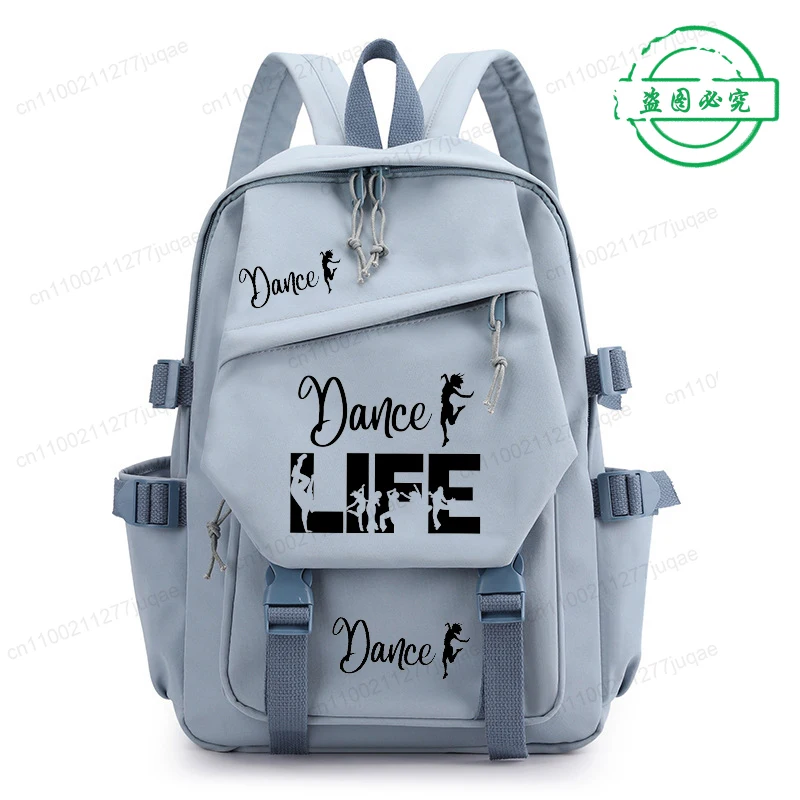 Dancing Print Children Girl Backpack School Bag Dance Heartbeat for Kid Child Teenage Primary Schoolbag Dancer Kawaii Bookbag