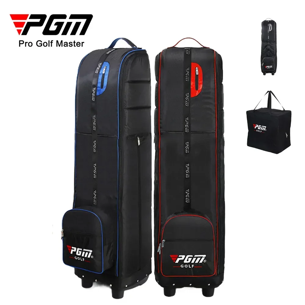 

New PGM Golf Travel Plane Bags with Wheel Straps Foldable Golf Club Travel Cover for Airlines Golf Aviation Bag HKB009
