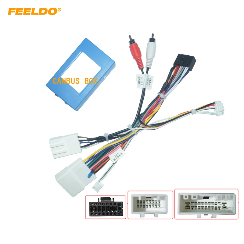 FEELDO Car Audio Wiring Harness with Canbus Box For Subaru Forester (12-14) Aftermarket 16pin Stereo Installation Wire Adapter