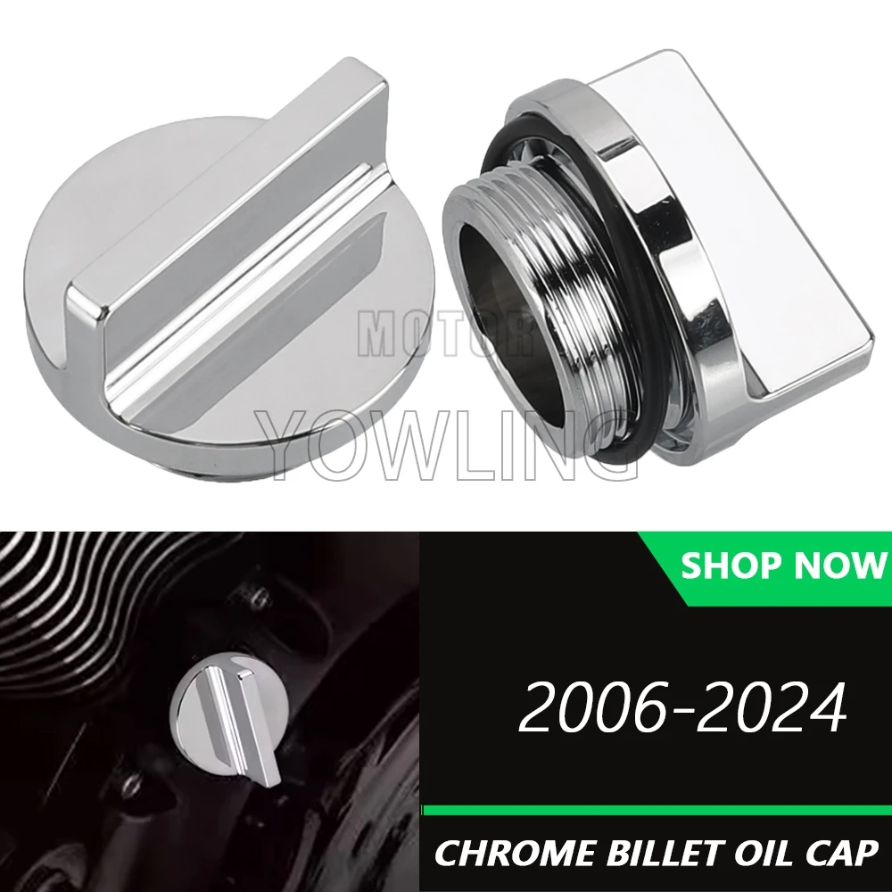

Motorcycle Accessories Chrome Billet Oil Filler Cap For Kawasaki Z1000 2003-2008 Z750S 2005-2006 ZH2 SE Z H2 2020-2023 2024 2025