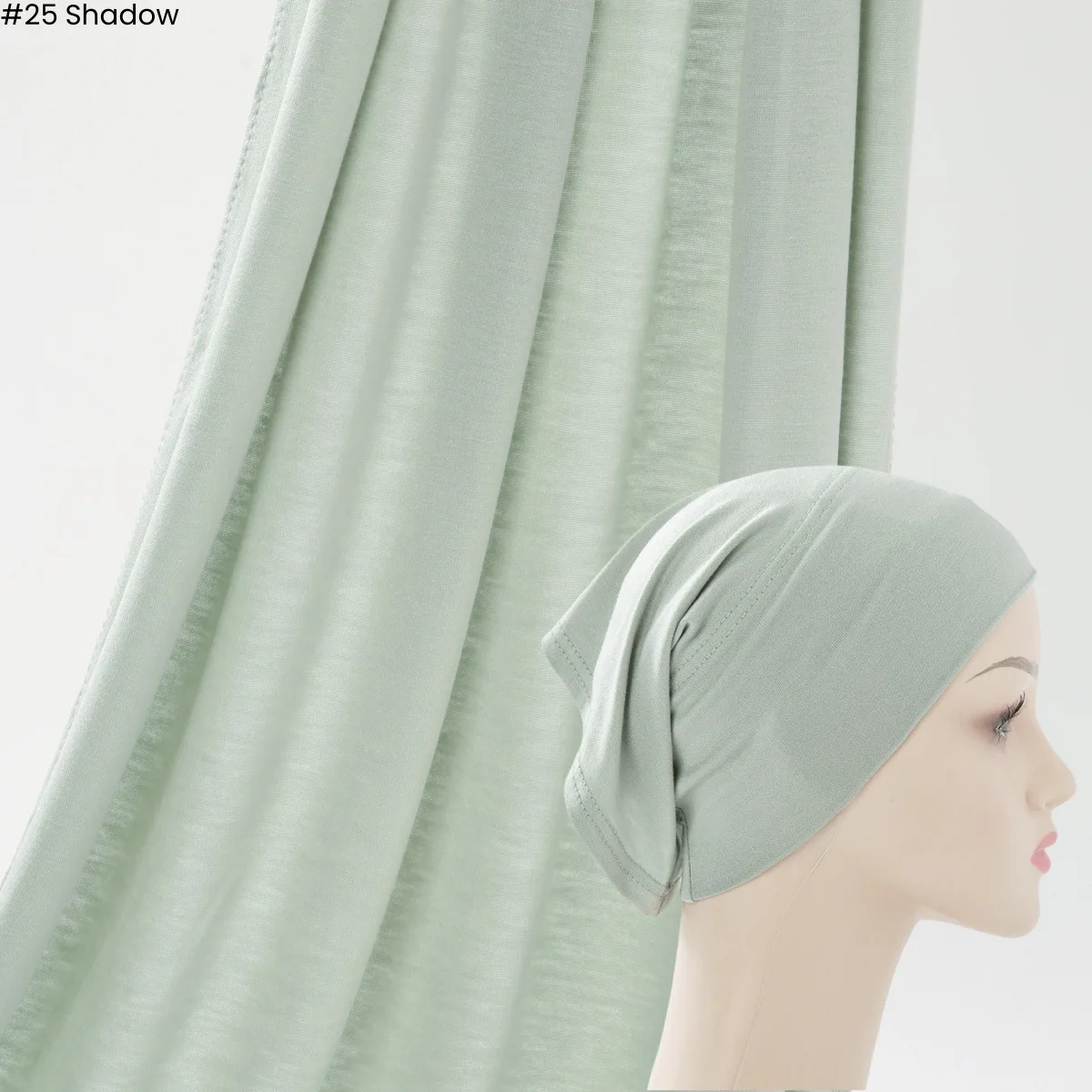 

2 шт., мусульманский шарф из джерси, хиджаб с нижним шарфом, капот, внутренняя шляпа, женские исламские палантины, платок, шали, банданы, повязка на голову, кепка