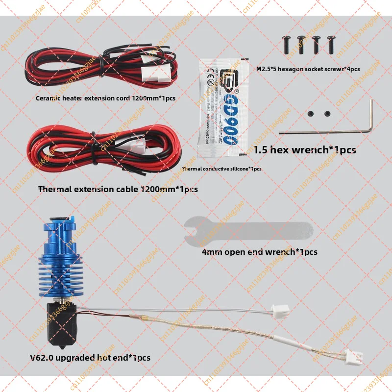 

Suitable for For Bambu lab Upgraded V6 Hot End nozzle extruder kit High-temperature resistant 3D printer accessories