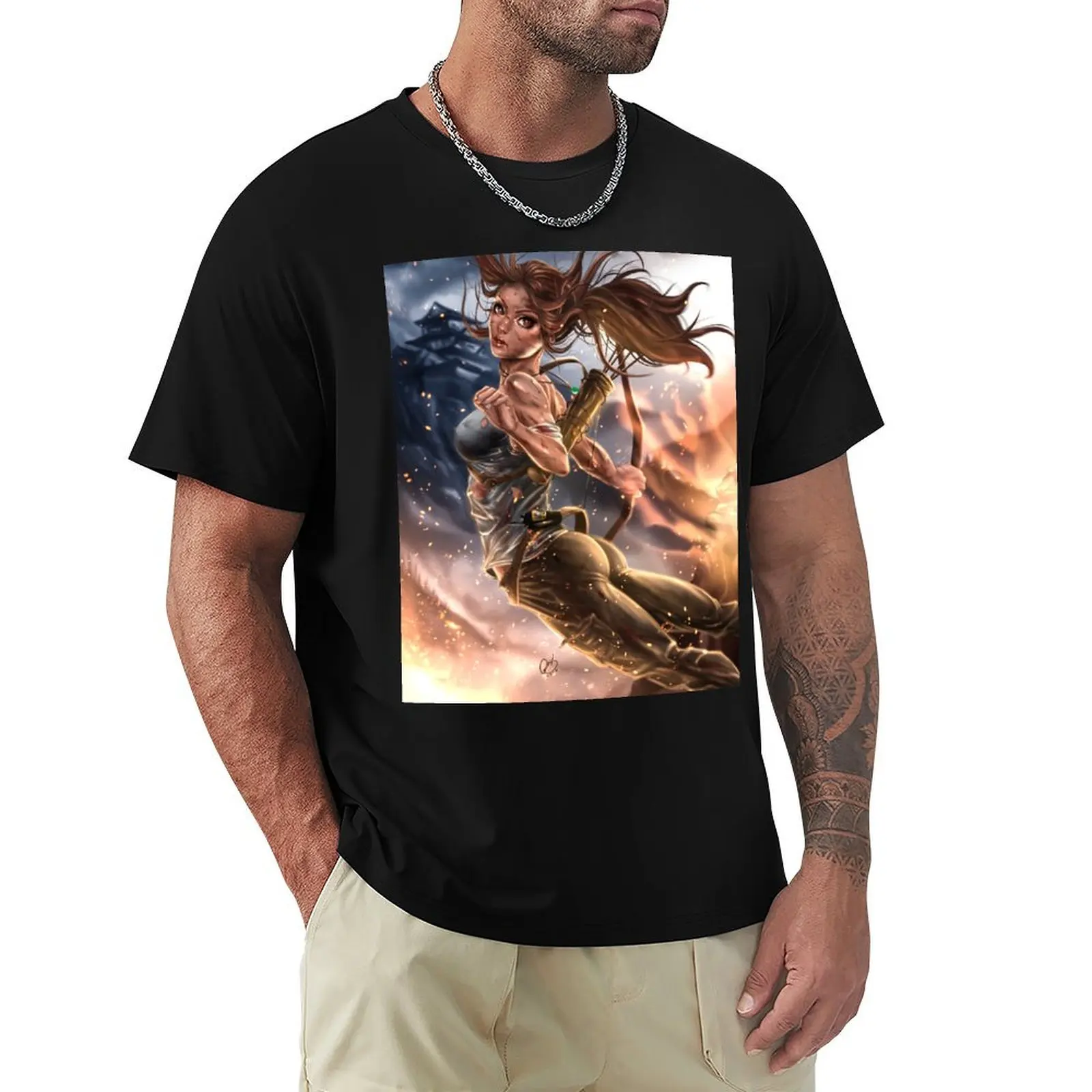 

Rise Of The Tomb Raider T-Shirt Breathable Basic Cotton T-Shirt