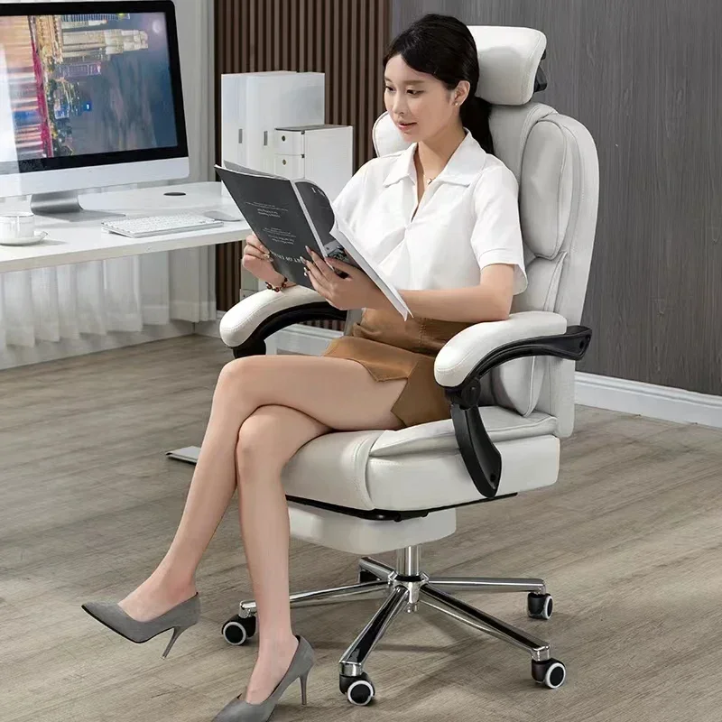 

Pc Room Chair Rolling Furniture Home Individual Armchair White Luxury Living Chairs Armchairs Gaming Accent Ergonomic Kitchen