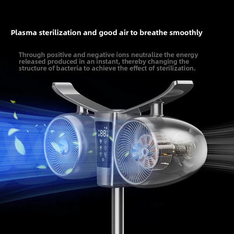 Household Oscillating Air‑Conditioner Fan 2025 New, Silent Floor Air Circulation Fan with Humidification & Refrigeration