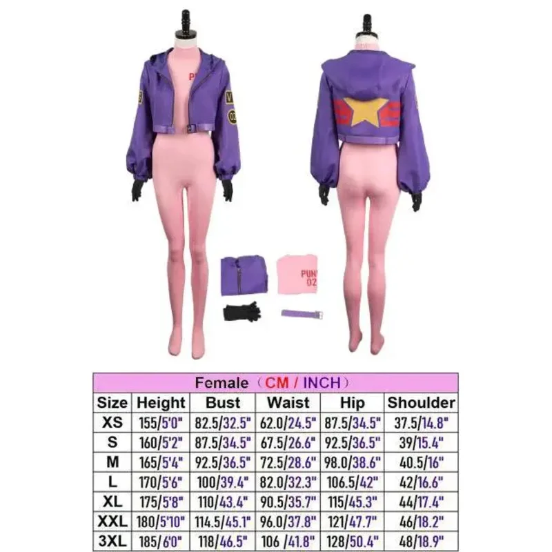 One Roleplaying Pieces Lilith York Cosplay Fantasia Anime Egghead Costume Disguise for Adult Women Jacket Clothes Halloween Suit
