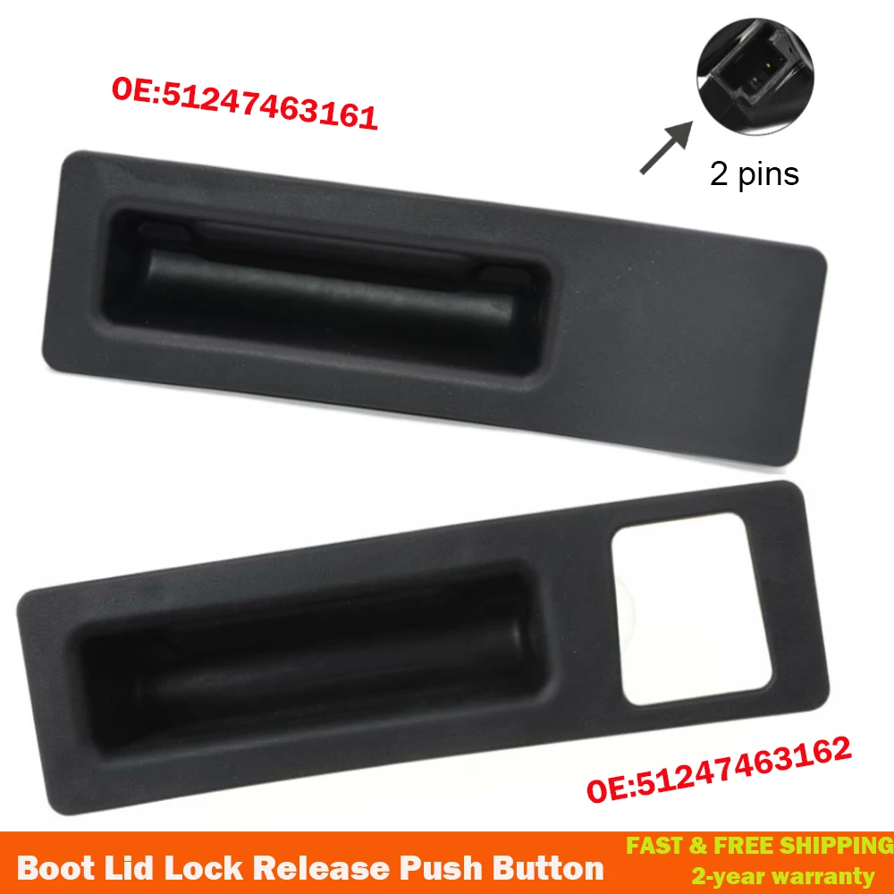 Boot Lid Lock Release Push Button Handle Switch Tailgate Hatch Switch For BMW F22 F30 F33 F10 F25 51247463161 51247463162