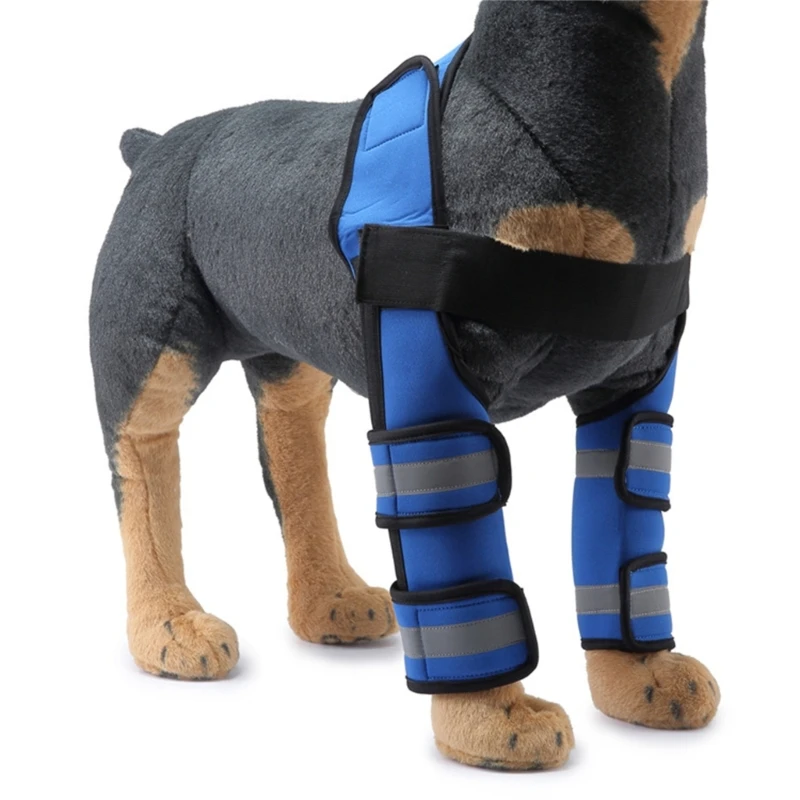 Dog Leg Brace Front Dog Knee Elbow Sleeve Protector Anti Licking Wound Dog Knee Cover Dog Recovery Leg Cover