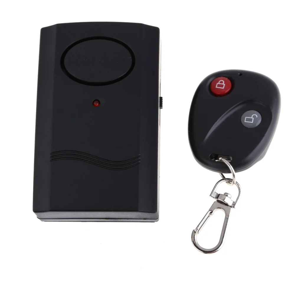 Wireless Vibration Alarm with Remote Control Wireless Alarm 120dB Loud for Bicycle/Bike/Motorcycle/Car/Door/Window