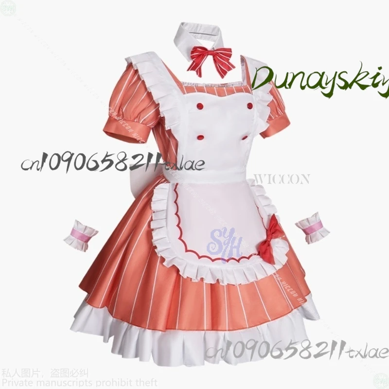 Shop1104345165 Store Lovelive AiScReam play Uehara Ayumu tume Kawaii Maid Orange Cake Dress لطيف حلو لوليتا لطيف الهالوين #4