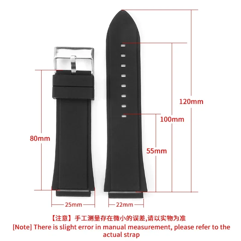 Sweatproof Breathable Silicone Watchbands for Guess Watch W0247G3 W0040G3 W0040G7 Series Convex Interface Strap 22mm