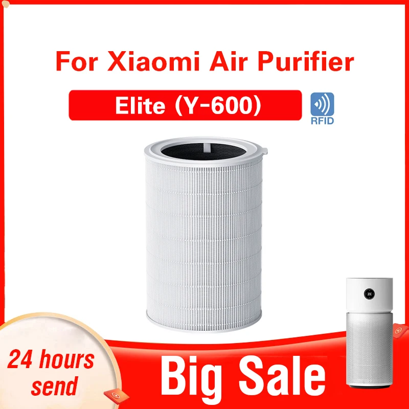 For Xiaomi Hepa Filter Elite Y-600 Xiaomi Activated Carbon Filter Elite Y-600 for Xiaomi Air Purifier Elite Y-600