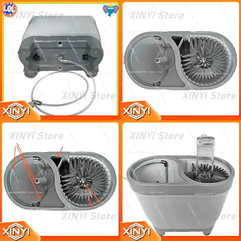 SV-1 Manual Glass Washer for Bar Cafe Restaurant for Commercial Use Brush Rinse Cleaning Tool No Electricity Required Glass