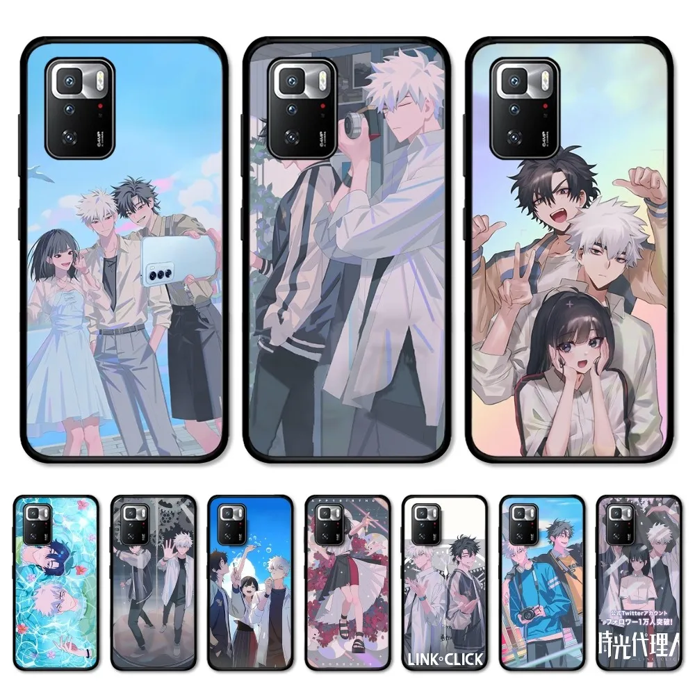 Anime Link Click Time Agent Phone Case For Redmi Note 4 X 5 A 6 7 8 T 9 9S 10 11 11S 11Epro Poco M3 pro