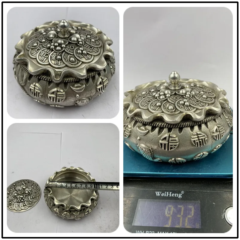 

White copper Fu character cornucopia household sandalwood burner pure copper incense burner pure copper lucky ornament