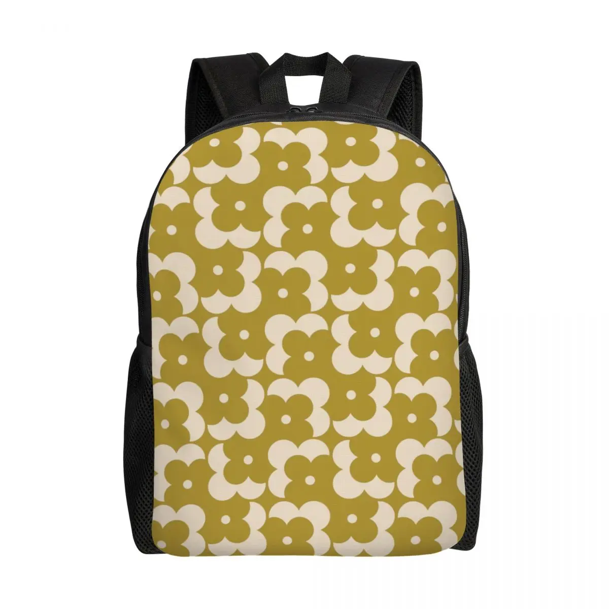 Custom Orla Kiely Prints Shadow Dot Olive Flower Backpack for Women Men Water Resistant School College Bag Print Bookbags