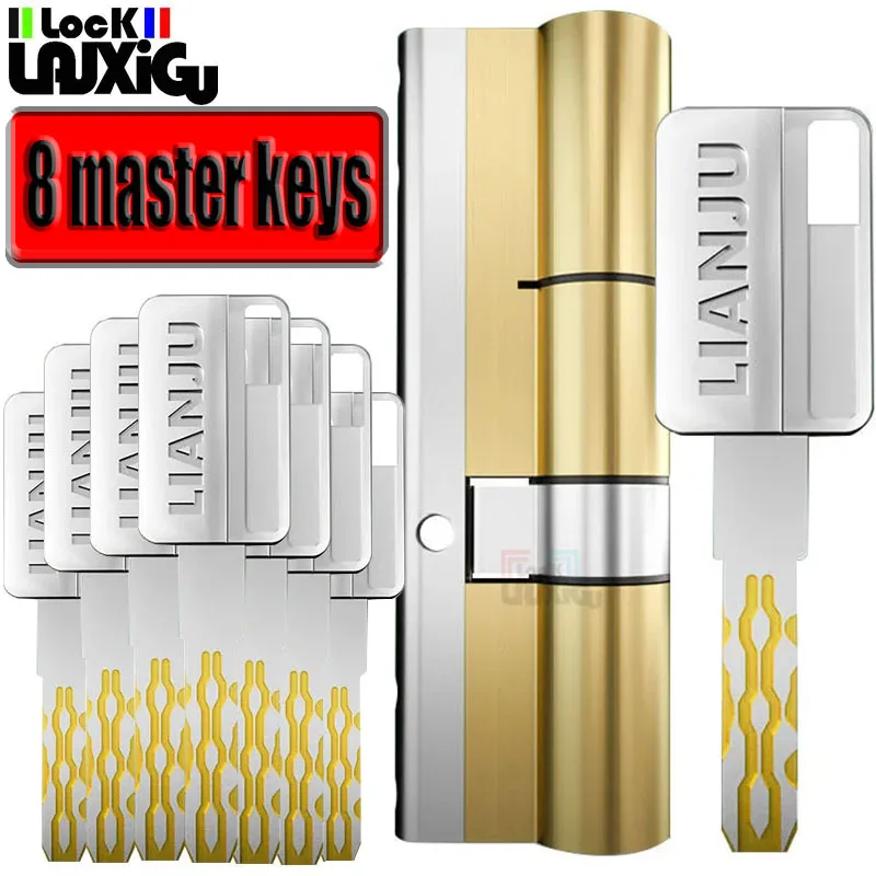 European standard lock cylinders Outdoor door locks,cylinder locks for entry doors, Cylinder door lock cylinder 8 keys lock core