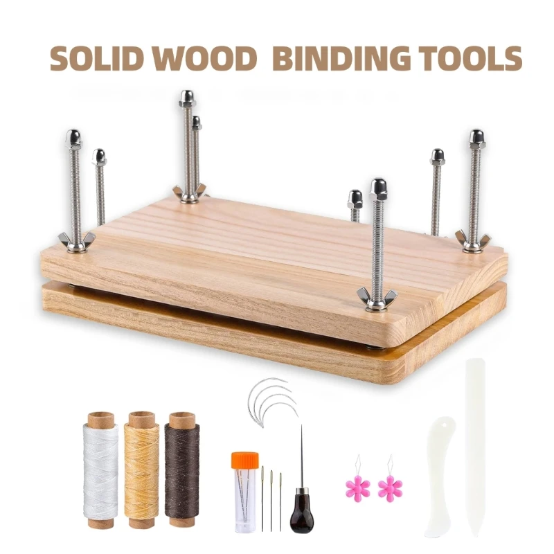 Book Press Tool With Hand Sewing Set Book Bookbinding Press Tool For Sewing Bookbinding Flower and Paper Pressing