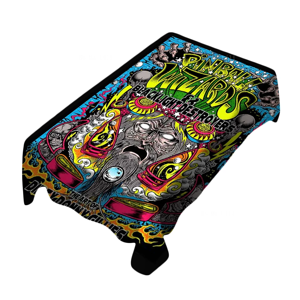 Pop Art Sorcerer Fantasy Monster Magician Acrobatics Performance Old Circus Poster Tablecloth By Ho Me Lili For Tabletop Decor