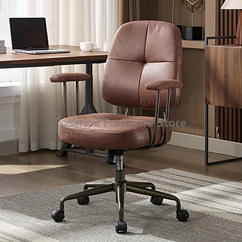 كرسي دوار للألعاب مريح للدراسة المنزلية، كراسي مكتب مريحة قابلة للتعديل مع إطار معدني، كرسي كمبيوتر متين للاستلقاء