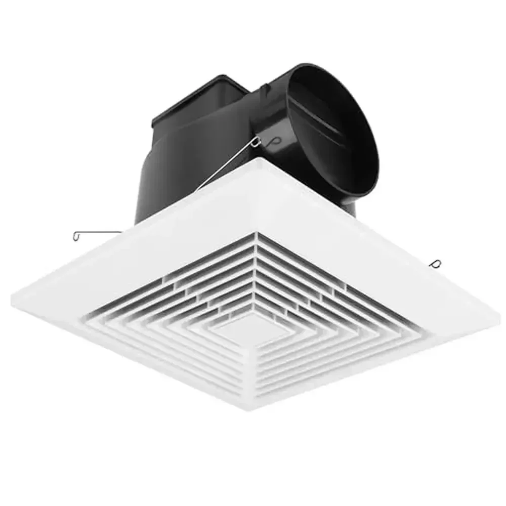 

Quiet Operation Bathroom Ceiling Exhaust Fan Vent with 0.95 Sones 110 CFM 4-in Duct 26W Long Lifespan High Quality Easy Install